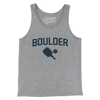 Boulder Pickleball Men/Unisex Tank Top-Athletic Heather-Allegiant Goods Co. Vintage Sports Apparel