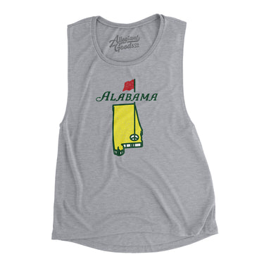 Alabama Golf Women's Flowey Scoopneck Muscle Tank-Allegiant Goods Co. Vintage Sports Apparel