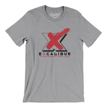 Excalibur Chicago Men/Unisex T-Shirt-Athletic Heather-Allegiant Goods Co. Vintage Sports Apparel