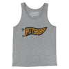 Pittsburgh Pennant Men/Unisex Tank Top-Athletic Heather-Allegiant Goods Co. Vintage Sports Apparel