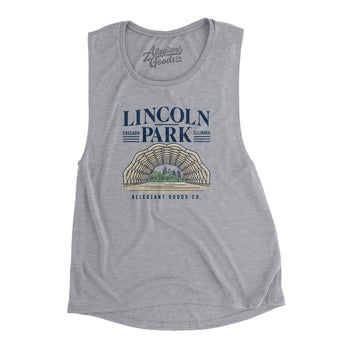 Lincoln Park Women's Flowey Scoopneck Muscle Tank-Allegiant Goods Co. Vintage Sports Apparel