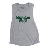 Michigan Weed Women's Flowey Scoopneck Muscle Tank-Allegiant Goods Co. Vintage Sports Apparel