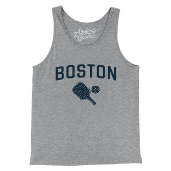 Boston Pickleball Men/Unisex Tank Top-Athletic Heather-Allegiant Goods Co. Vintage Sports Apparel
