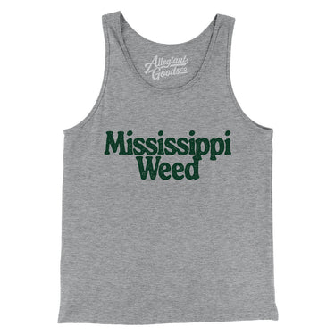Mississippi Weed Men/Unisex Tank Top-Allegiant Goods Co. Vintage Sports Apparel