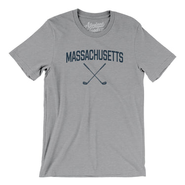 Massachusetts Golf Men/Unisex T-Shirt-Athletic Heather-Allegiant Goods Co. Vintage Sports Apparel