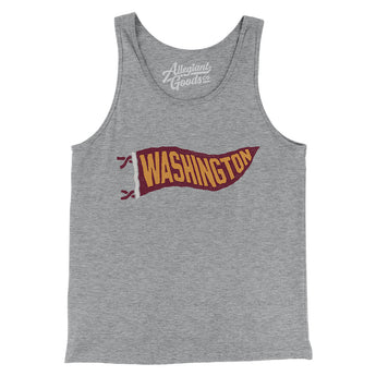 Washington Pennant Men/Unisex Tank Top-Athletic Heather-Allegiant Goods Co. Vintage Sports Apparel