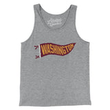 Washington Pennant Men/Unisex Tank Top-Athletic Heather-Allegiant Goods Co. Vintage Sports Apparel