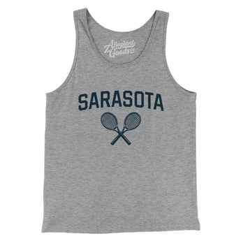 Sarasota Tennis Men/Unisex Tank Top-Athletic Heather-Allegiant Goods Co. Vintage Sports Apparel