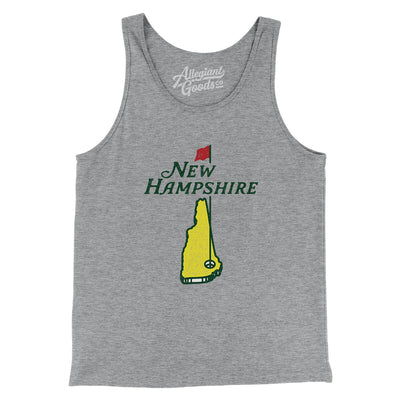 New Hampshire Golf Men/Unisex Tank Top-Athletic Heather-Allegiant Goods Co. Vintage Sports Apparel