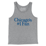 Chicago's Number 1 Fan Men/Unisex Tank Top-Athletic Heather-Allegiant Goods Co. Vintage Sports Apparel