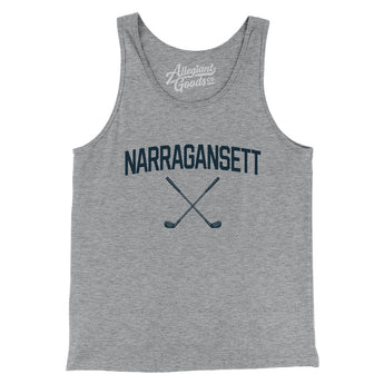 Narragansett Golf Men/Unisex Tank Top-Athletic Heather-Allegiant Goods Co. Vintage Sports Apparel