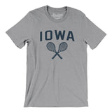 Iowa Tennis Men/Unisex T-Shirt-Athletic Heather-Allegiant Goods Co. Vintage Sports Apparel