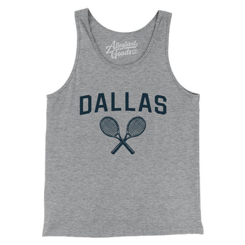 Dallas Tennis Men/Unisex Tank Top-Athletic Heather-Allegiant Goods Co. Vintage Sports Apparel