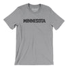 Minnesota Military Stencil Men/Unisex T-Shirt-Athletic Heather-Allegiant Goods Co. Vintage Sports Apparel