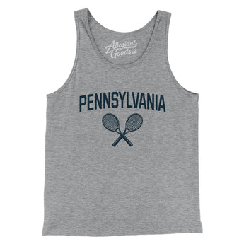 Pennsylvania Tennis Men/Unisex Tank Top-Athletic Heather-Allegiant Goods Co. Vintage Sports Apparel