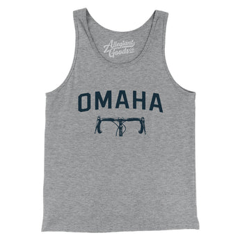 Omaha Cycling Men/Unisex Tank Top-Athletic Heather-Allegiant Goods Co. Vintage Sports Apparel