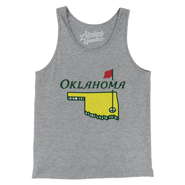 Oklahoma Golf Men/Unisex Tank Top-Allegiant Goods Co. Vintage Sports Apparel