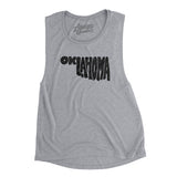 Oklahoma State Shape Text Women's Flowey Scoopneck Muscle Tank-Allegiant Goods Co. Vintage Sports Apparel