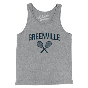 Greenville Tennis Men/Unisex Tank Top-Athletic Heather-Allegiant Goods Co. Vintage Sports Apparel