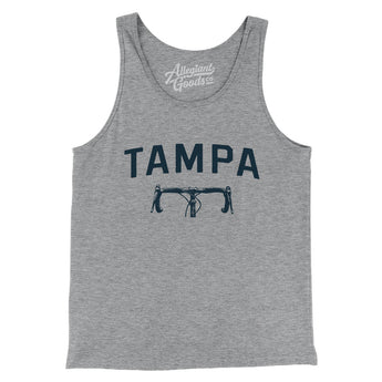 Tampa Cycling Men/Unisex Tank Top-Athletic Heather-Allegiant Goods Co. Vintage Sports Apparel