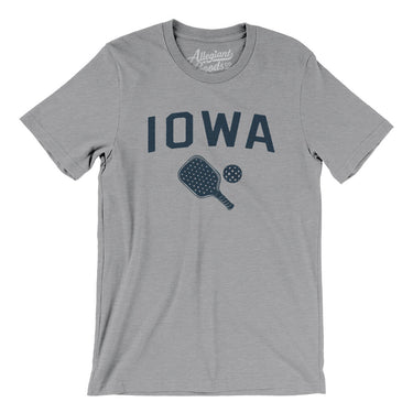 Iowa Pickleball Men/Unisex T-Shirt-Athletic Heather-Allegiant Goods Co. Vintage Sports Apparel