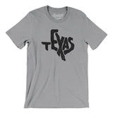 Texas State Shape Text Men/Unisex T-Shirt-Allegiant Goods Co. Vintage Sports Apparel