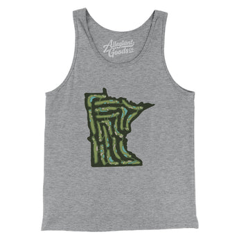 Minnesota Golf Course Men/Unisex Tank Top-Athletic Heather-Allegiant Goods Co. Vintage Sports Apparel