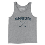 Washington Dc Golf Men/Unisex Tank Top-Athletic Heather-Allegiant Goods Co. Vintage Sports Apparel