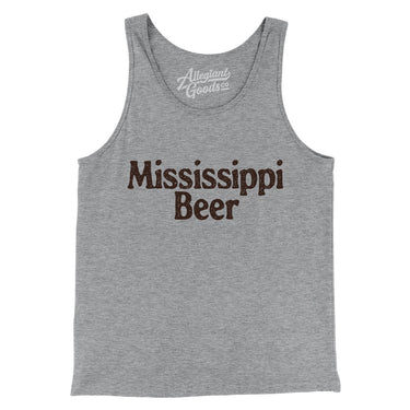 Mississippi Beer Men/Unisex Tank Top-Athletic Heather-Allegiant Goods Co. Vintage Sports Apparel