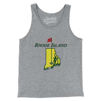 Rhode Island Golf Men/Unisex Tank Top-Allegiant Goods Co. Vintage Sports Apparel