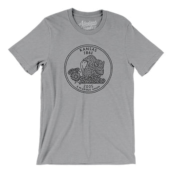 Kansas State Quarter Men/Unisex T-Shirt-Allegiant Goods Co. Vintage Sports Apparel