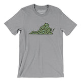 Virginia Golf Course Men/Unisex T-Shirt-Athletic Heather-Allegiant Goods Co. Vintage Sports Apparel
