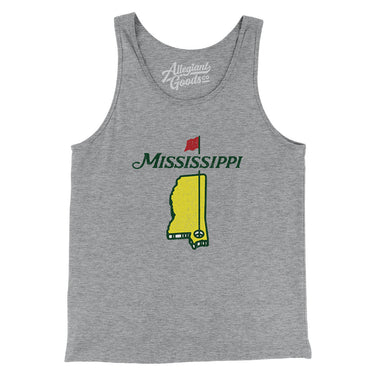 Mississippi Golf Men/Unisex Tank Top-Allegiant Goods Co. Vintage Sports Apparel