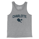 Charlotte Pickleball Men/Unisex Tank Top-Athletic Heather-Allegiant Goods Co. Vintage Sports Apparel
