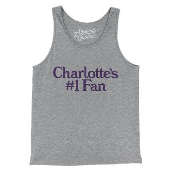 Charlotte's Number 1 Fan Men/Unisex Tank Top-Athletic Heather-Allegiant Goods Co. Vintage Sports Apparel