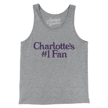 Charlotte's Number 1 Fan Men/Unisex Tank Top-Allegiant Goods Co. Vintage Sports Apparel