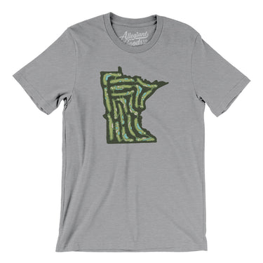 Minnesota Golf Course Men/Unisex T-Shirt-Athletic Heather-Allegiant Goods Co. Vintage Sports Apparel
