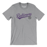 Baltimore Vintage Script Men/Unisex T-Shirt-Allegiant Goods Co. Vintage Sports Apparel