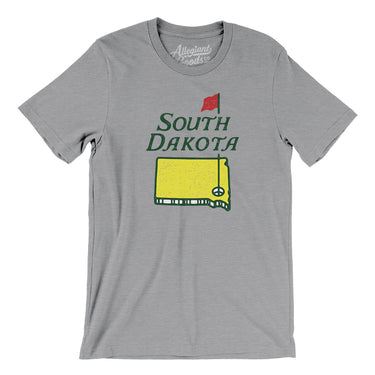 South Dakota Golf Men/Unisex T-Shirt-Athletic Heather-Allegiant Goods Co. Vintage Sports Apparel