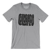 Colorado State Shape Text Men/Unisex T-Shirt-Athletic Heather-Allegiant Goods Co. Vintage Sports Apparel
