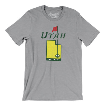 Utah Golf Men/Unisex T-Shirt-Athletic Heather-Allegiant Goods Co. Vintage Sports Apparel