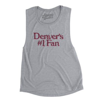 Denver's Number 1 Fan Women's Flowey Scoopneck Muscle Tank-Allegiant Goods Co. Vintage Sports Apparel