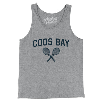 Coos Bay Tennis Men/Unisex Tank Top-Athletic Heather-Allegiant Goods Co. Vintage Sports Apparel