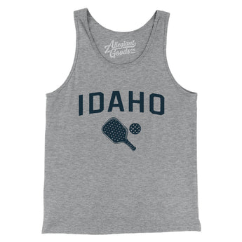 Idaho Pickleball Men/Unisex Tank Top-Athletic Heather-Allegiant Goods Co. Vintage Sports Apparel