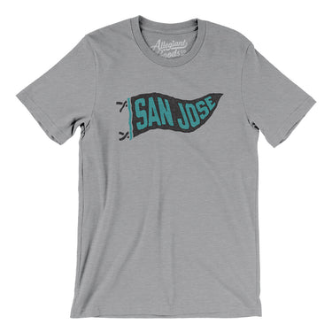 San Jose Pennant Men/Unisex T-Shirt-Allegiant Goods Co. Vintage Sports Apparel