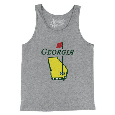Georgia Golf Men/Unisex Tank Top-Athletic Heather-Allegiant Goods Co. Vintage Sports Apparel