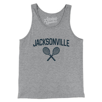 Jacksonville Tennis Men/Unisex Tank Top-Athletic Heather-Allegiant Goods Co. Vintage Sports Apparel