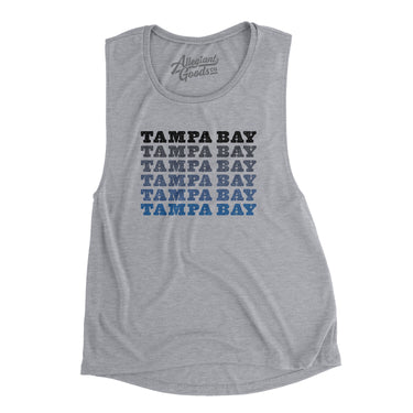Tampa Bay Repeat Women's Flowey Scoopneck Muscle Tank-Allegiant Goods Co. Vintage Sports Apparel