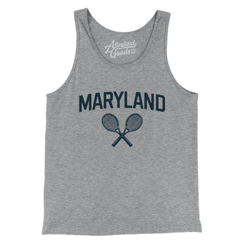 Maryland Tennis Men/Unisex Tank Top-Athletic Heather-Allegiant Goods Co. Vintage Sports Apparel