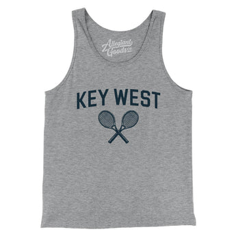 Key West Tennis Men/Unisex Tank Top-Athletic Heather-Allegiant Goods Co. Vintage Sports Apparel